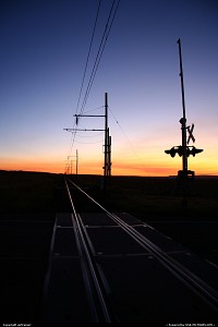 Photo by airtrainer | Hors de la ville  railroad, sunset